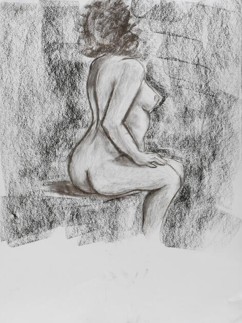 college work: charcoal